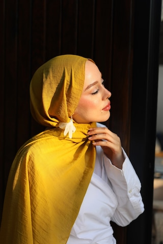 Moda Kaşmir Neo Pamuk Şal Serisi Oksit Sarı