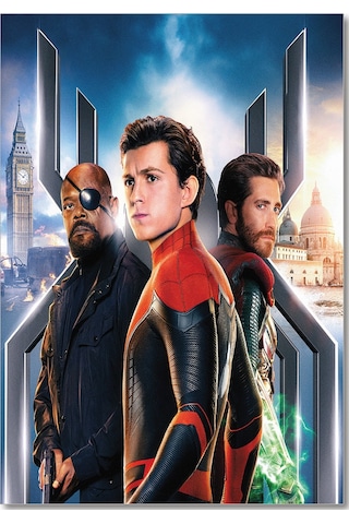Cakasepetim Spider-man Evden Uzakta Samuel L. Jackson Tom Holland Jake Glenhall Ahşap Mdf Tablo