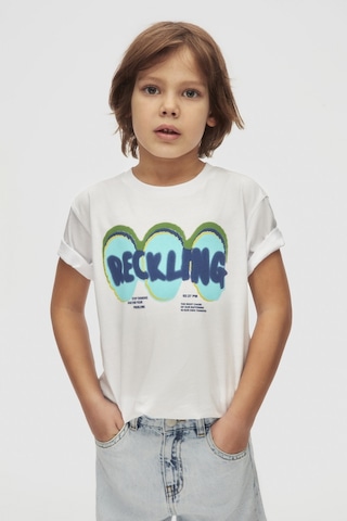 Nk Kids Cause Erkek Çocuk T-shirt 48541 Ekru
