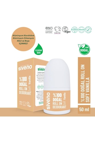 Siveno Doğal Roll On Soft Vanilla 50 Ml
