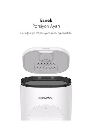 Dogness Rover F16 Uygulama Kontrollü Mama Kabı 4l Çelik - Kablosuz Akıllı Besleme