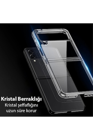 Dux Ducis Crystal Clin Series Samsung Galaxy Uyumlu Z Flip3 5g Shockproof Şeffaf Silikon - Kılıf- 5775