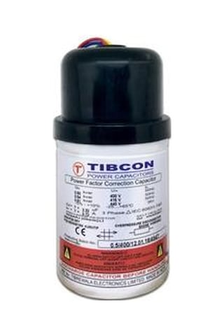 TİBCON 0,50Kvar 400V Trifaze Silindir Tip Kondansatör