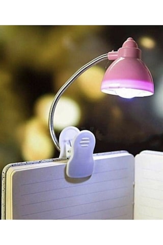 Mobgift Mini Kıskaçlı/mandallı Spiralli Retro Öğrenci Çalışma Masa Lambası Asrti