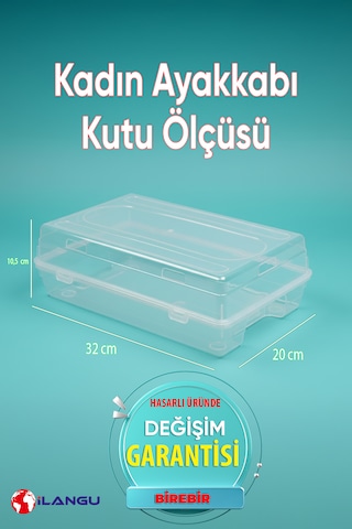 Dripon-20'li Set 10 Erkek-10 Kadın Şeffaf Ayakkabı Saklama Kutusu-havakanallı-ayakkabı Düzenliyici Şeffaf
