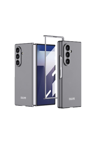 Samsung Uyumlu Galaxy Z Fold 7 Kılıf Zore Sert Kıpta Kapak Çok Renkli