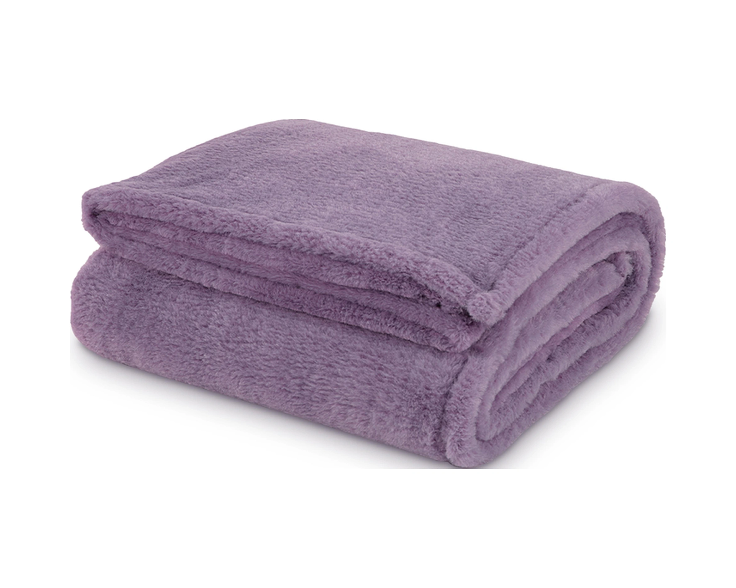 Pufina 200x220 Çift Kişilik Tavşan Tüyü Battaniye Kül Moru