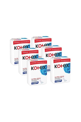 Kotex Ultra Quadro 16'lı Gece Hijyeni Ped 6 Adet