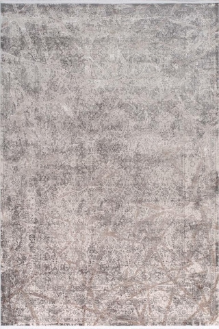 Zeugma Yumuşak Yüzey 100 Tarak Viskon Halı Zeu 3005 Gri E Gri