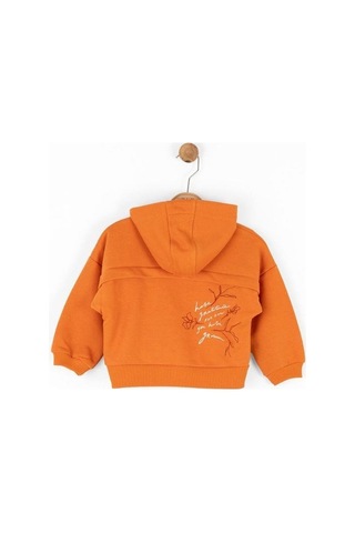 Nk Kids Kız Çocuk Kapüşonlu Fermuarlı Fulya Hırka-14794 Turuncu