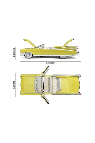 Hobiez World 1 : 24 Lisanslı Cadillac Eldorado Kapıları ve Kaputu Açılabilir Model Araba