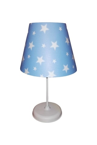 Mavi Yıldız Pvc Erkek Çocuk Odası Genç Odası Yatak Odası Abajur