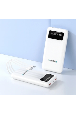 Enerx Enr-p20dc 20000 Mah 2.1 Amper Dahili Kablolu Powerbank Siyah 5570