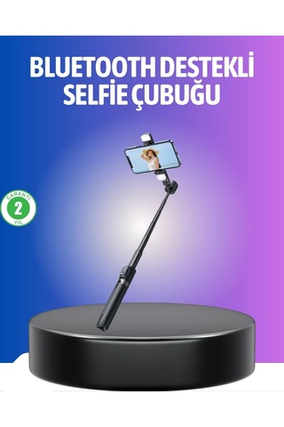 Home Bluetooth Selfie Çubuğu Uzaktan Kumandalı