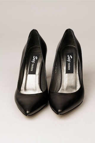 Seç Kundura 4292 Hakiki Deri Stiletto 9Cm Siyah
