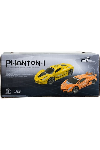 1:22 Phantom Dört Yönlü Hareket Eden Uzaktan Kumandalı Araba Sarı Çok Renkli