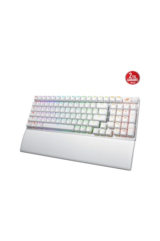 Asus Rog Strix Scope Iı 96 Nx Snow Switch Hot-swap Rgb Beyaz Kablosuz Eng-q Mekanik Gaming Klavye