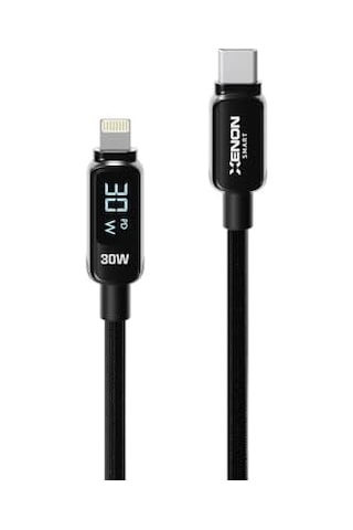 Xenon Smart Type-c To Lightning İphone Şarj Kablosu 30w Pd Hızlı Şarj 2m Led Örgü 480mbps X6427