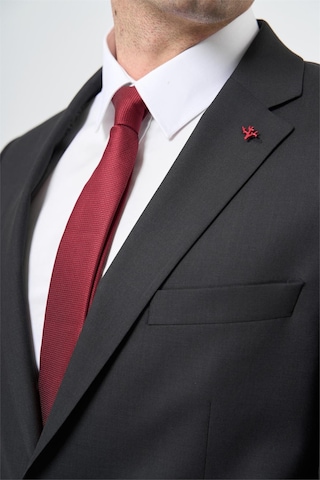 İmza Siyah Düz Bez Ayağı Mono Yaka Tam Astar Çift Yırtmaç 2 Düğme 6 Drop Comfort Fit Classic Takım Elbise 1001245167 Siyah