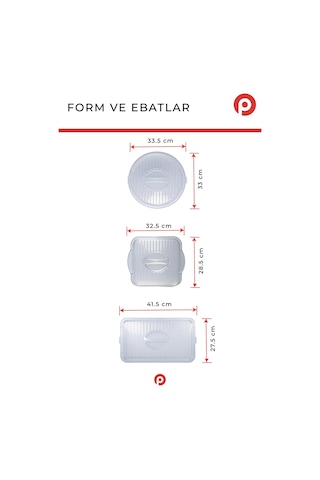 3 Lü Borcam Kapağı Seti Şeffaf Plastik Saklama Kapağı Kare Dikdörtgen Ve Yuvarlak Uyumlu Şeffaf