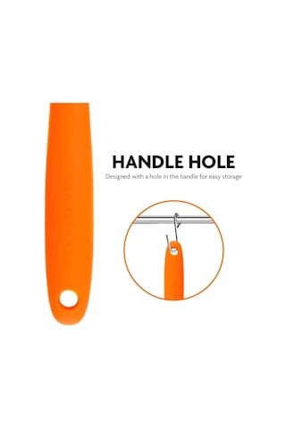 3lü Turuncu Silikon Spatula Seti Isıya Dayanıklı Yanmaz Yapışmaz