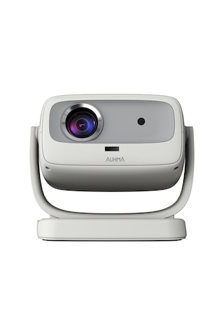 Auhma Apr1 180 Dönebilen 4k Destekli Android Akıllı Led Projeksiyon Cihazı Wi-fi 6 Ve Otomatik Od