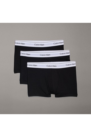 Calvin Klein Trunk 3'lü Erkek Siyah Beyaz Bantlı Boxer 026 Lv00nb4392 Siyah