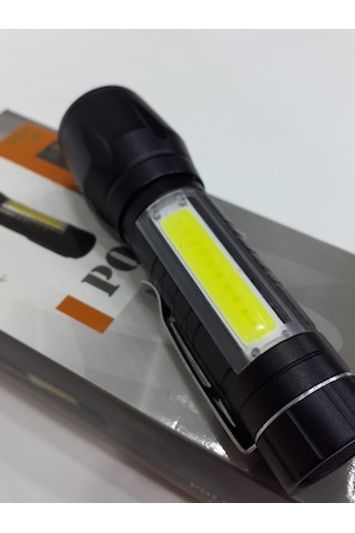 Police Pc-12 Cree Led + Zoom Kalem Pilli El Feneri N11.1906 Siyah