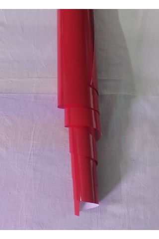 Kırmızı Renk Dayanıklı Araç Motor Mobilya Folyosu 126cm X 20 Cm