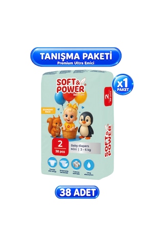 Bebek Bezi No:2 Mini 3-6 Kg 38'li 2 Numara