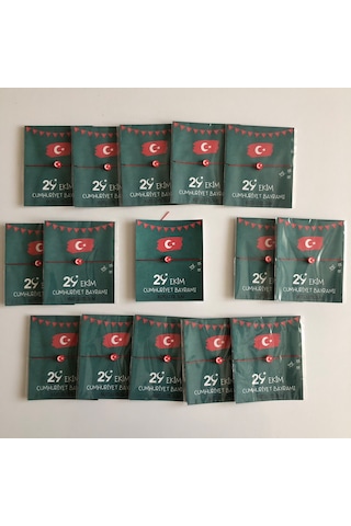 29 Ekim Cumhuriyet Bayramı Hediye Bileklik 20 Adet Kırmızı