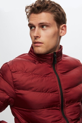 Ds Damat Slim Fit Bordo Rüzgar Geçirmez Elyaf Dolgulu Mont 1HF07ORT01940 Bordo