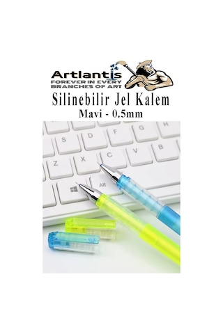 Silinebilir Jel Kalem Mavi 0.5 Mm 4 Adet Silinebilir Tükenmez Kalem Pilot Kalem Mürekkepli Kolay Silinebilir Kumaş Kalemi