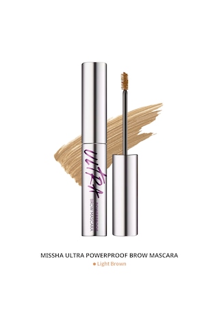 Missha Ultra Powerproof Brow Mascara Light Brown