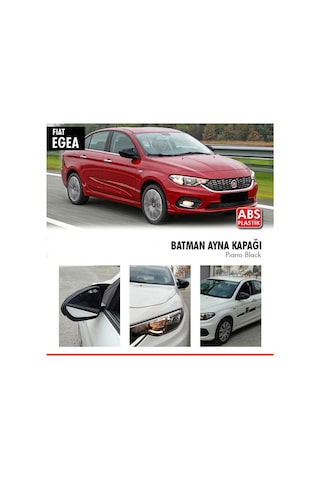 Otoçizgi Fiat Egea Yarasa Ayna Kapağı Batman Piano Black Parlak Siyah Otoçizgi