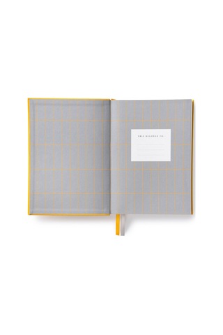 Ohh Deer Kaleido Tasarımı A5 288 Sayfa Kumaş Kapak Günlük Planlayıcı Yellow Daily Planner 12749 Sarı