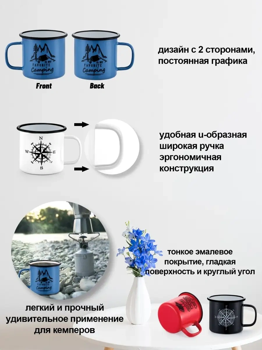 Haware Enameled Kamp Fincanı Kahve/çayı İçin 53842513 Yeşil