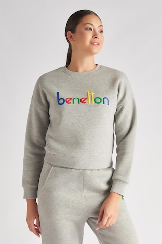 Benetton Bnt-w100-t Kadın Sweat BNT-W100-T-R7516 Gri