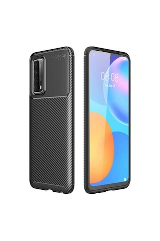 Huawei P Smart 2021 Kılıf Zore Negro Silikon Kapak Siyah