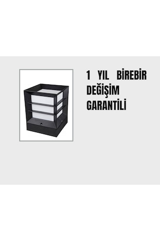 Kare Izgaralı Küp Dekoratif Bahçe Ve Set Üstü Aydınlatma