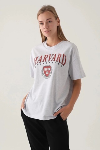 Harvard Kadın Tek Üst - Kar Melanj