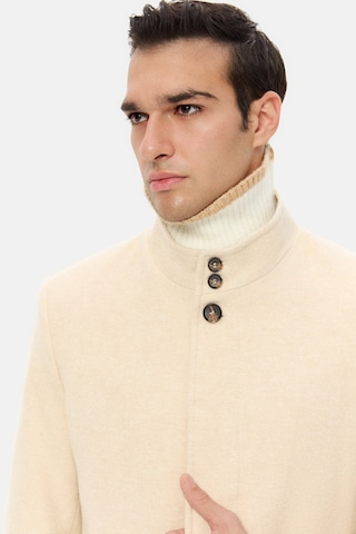 D's Damat Ds Damat Regular Fit Bej Hakim Yaka Kaşe Kaban 5hf08ort10002 Bej