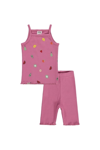 Civil Baby Meyveler Empirme Askılı 6-18 Ay Takım - Pembe
