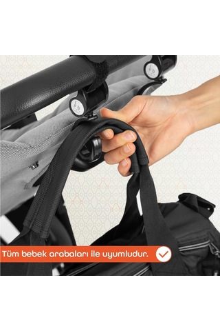 Gezenbebe 360 Derece Dönebilen Bebek Arabası Kancası