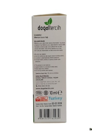 Doğaltercih Biberiye Uçucu Yağı 10 Ml