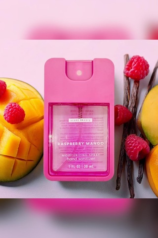 Scent Theory Raspberry Mango Nemlendirici Ve Kokulu El Temizleme Spreyi 30ml