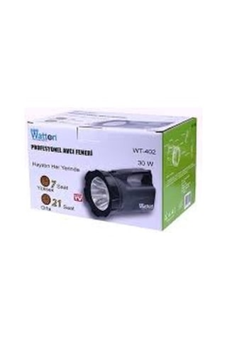 Watton Wt-402 Profesyonel Avcı Feneri 30 W Gücünde Wt-402 Siyah