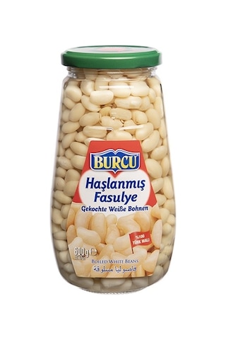 Burcu Haşlanmış Fasulye 600 Gr Cam 4 Lü