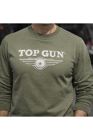 Top Gun Nakıslı Sweat Hakı Haki