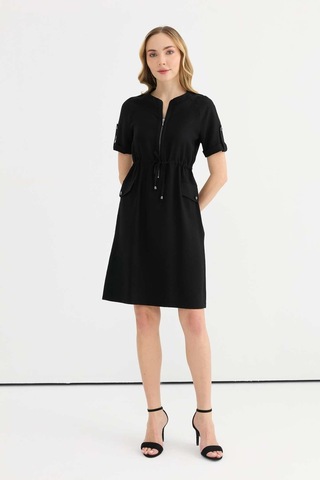 Selen Kadın Elbise 25ysl7571 Siyah